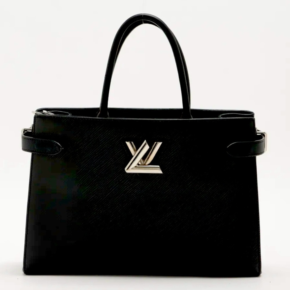 Louis Vuitton Epi Twist Tote Black With Silver Hardware M54810